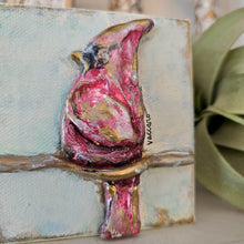 Clay Cardinal on 4x4 Canvas
