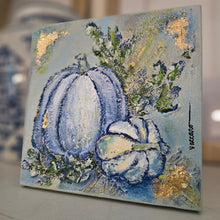 Textured Pumpkins on 6x6 Canvas