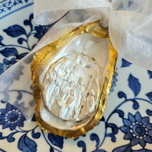 Nativity(Angel) Clay Oyster Ornament