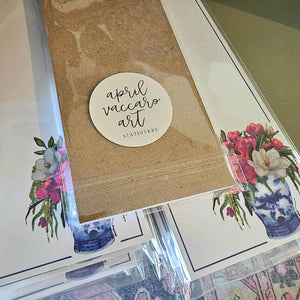 Floral Ginger Jar Notepad