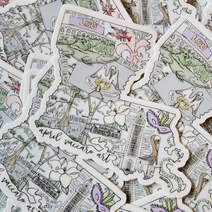 Louisiana Sticker 3in.